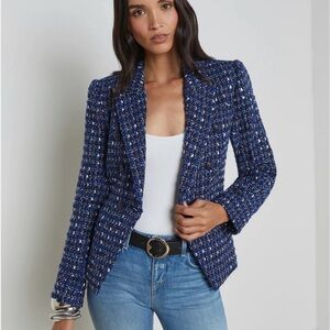 NWT L'AGENCE Marie Tweed Blazer